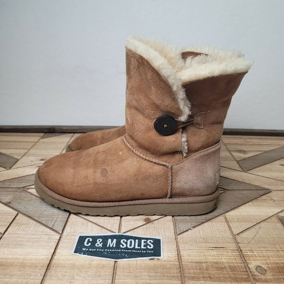 UGG Australia Bailey Button Shearling Chestnut - Picture 2 of 9